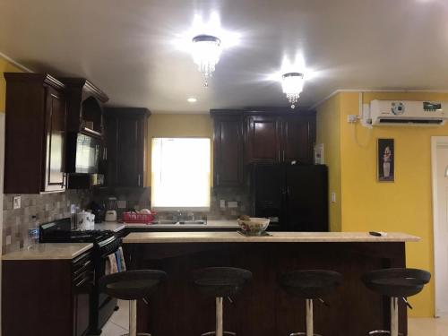 Kitchen, palmvillo master suit in Anse De Mai