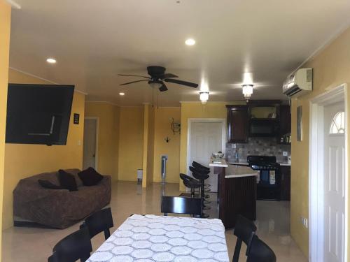 Shared lounge/TV area, palmvillo master suit in Anse De Mai