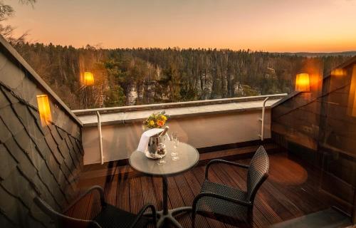 景觀, 巴斯蒂博格酒店 (Berghotel Bastei) in 洛門