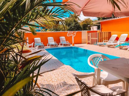 Úszómedence, Pousada Moçambique (Pousada Mocambique) in Barra da Lagoa Beach