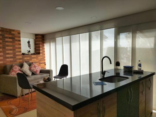 Hermoso apartamento con vista al lago in Paipa