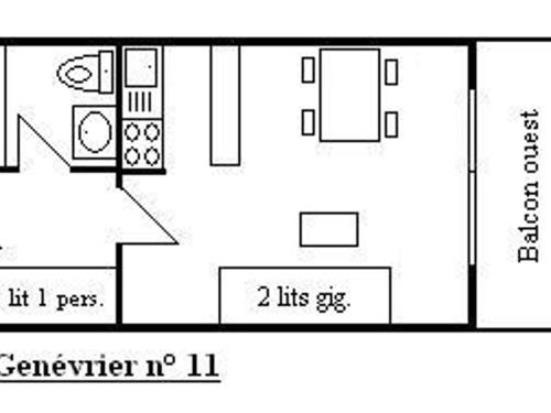 Appartement Meribel, 1 piece, 3 personnes - FR-1-180-19 in Lezeretta