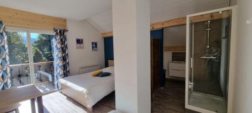 Mont Bivouac, chambre,entrée et Sdb privée,balcon vue MtBlanc - Passy Plaine Joux