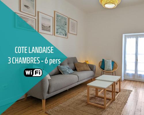 Le Cosy & Reposant, 3 étoiles, 6p, 7 min Océan & Plage, - Location saisonnière - Soustons