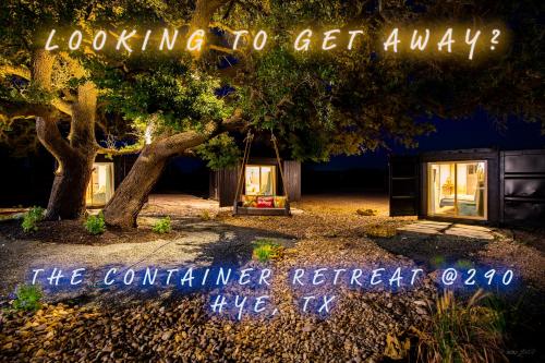 The Container Retreat at 290 Wine Trail #2 Adventure awaits! in Hye, USA