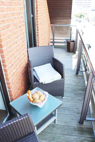 Balcony/terrace, Hotel Seemowe in Gromitz