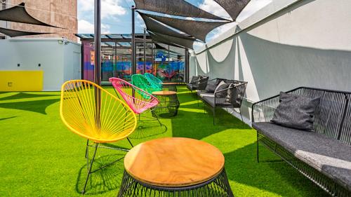 balcon/terrasse, Barrio Downtown Mexico City Hostel in Mexico