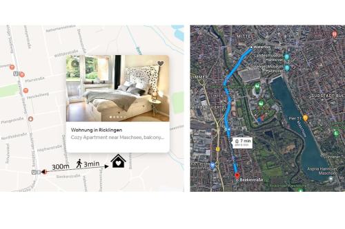 Cozy Apartment near Maschsee, balcony, gardenview, Hannover (fotografie 11)