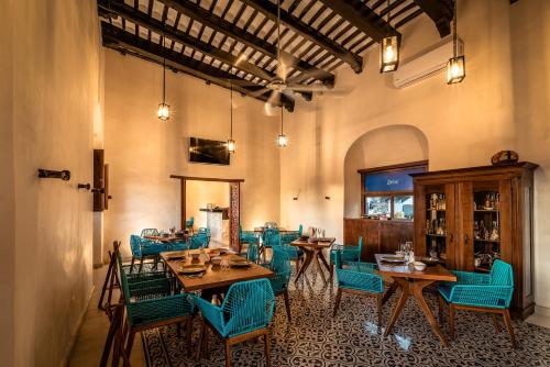 Étterem, La Casona de Sisal Hotel in Sisal