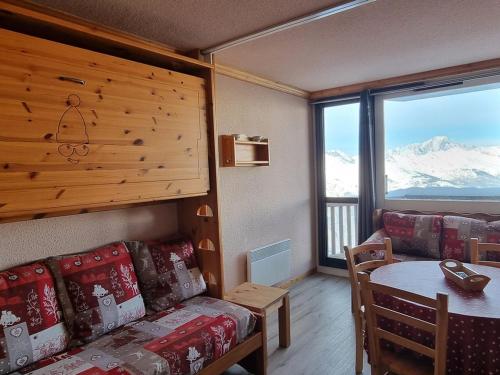 Studio confortable au pied des pistes, balcon, animaux admis - FR-1-181-2562 in Λα Πλάν