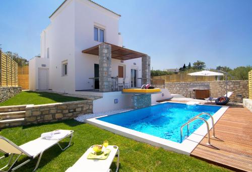 Villa Aada - moderne Komfortvilla mit eigenem Pool, Loutra (fotografie 8)