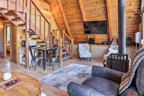 Cozy A-Frame with Hot Tub Near Arrowbear Lake!