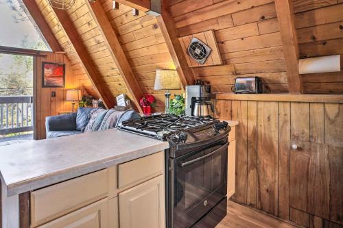 Cozy A-Frame with Hot Tub Near Arrowbear Lake!