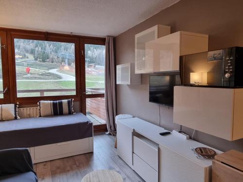 Studio chaleureux, vue pistes - 3 pers.