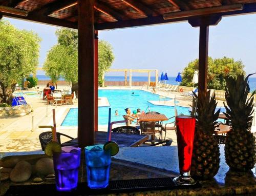 Restaurant, Maranton Beach Hotel in Thassos