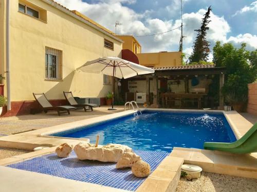  5 bedrooms villa with private pool enclosed garden and wifi at Cartagena 6 km away from the beach, Pension in Cartagena bei La Magdalena