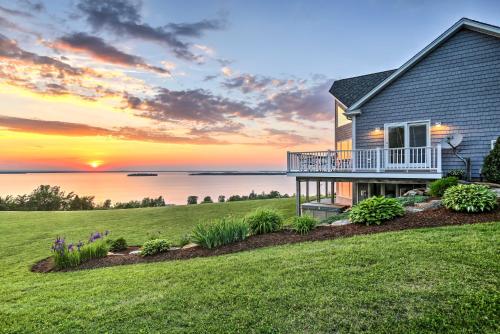 Lake View Champlain Home with Hot Tub and Sauna!