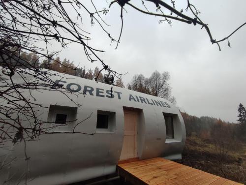 Lietadlo v lese in Spisske Bistre