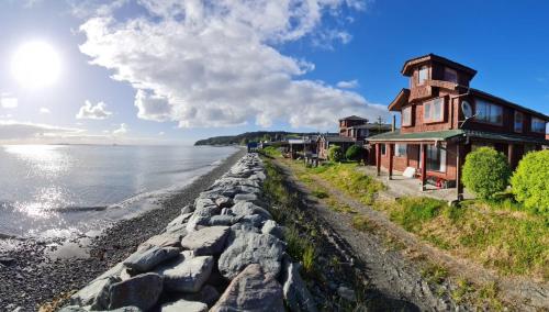 Refugio Austral a orilla de playa