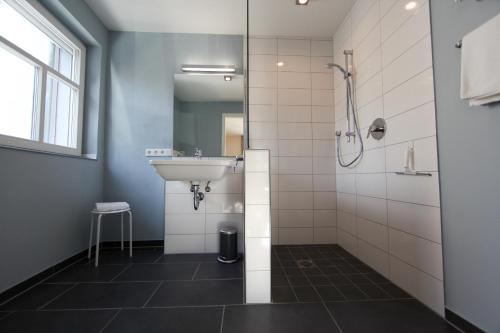 Fürdőszoba, Ferienhaus Christina in Bad Windsheim