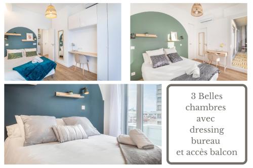 SUD PASSION - Sakakini - calme - 3 chambres - lumineux - fibre, Marseille (fotografie 9)