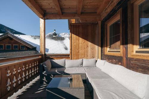 balkon/terras, Appartements Höllhaus (Appartements Hollhaus) in Innervillgraten