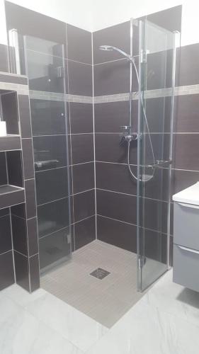 Shower, Fully equipped apartment 3 rooms 5 Bed in Neugraben-Fischbek