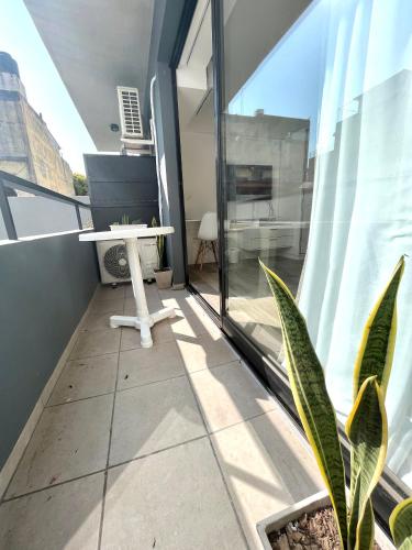 Balcony/terrace, Cozy & sunny studio in Saavedra in Saavedra
