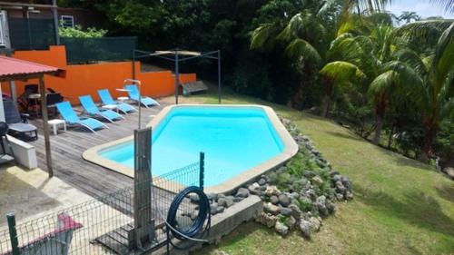 Bungalow d'une chambre avec piscine partagee jardin clos et wifi a Le Gosier a 1 km de la plage - Location saisonnière - Le Gosier