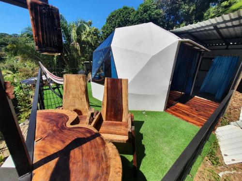 Balcony/terrace, Glamping Tomaselli in Quepos