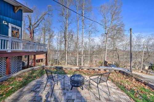 . Gray Home w/ View of Boone Lake + Fire Pit!
