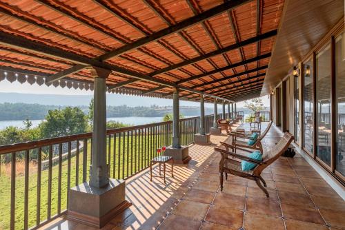 SaffronStays Anantham, Kamshet - pet-friendly lakefront villa with a huge verandah