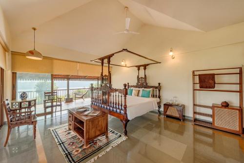 SaffronStays Anantham, Kamshet - pet-friendly lakefront villa with a huge verandah