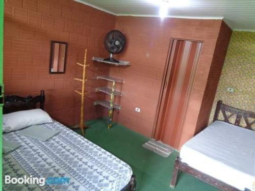 1 double bed, 1 twin bed