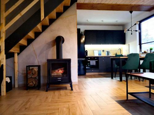 Sielanka Szkotowo domek z jacuzzi in Kozlowo