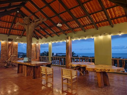 Balcony/terrace, Madre Tierra Hotel & Coworking & Hostal in Puerto Escondido