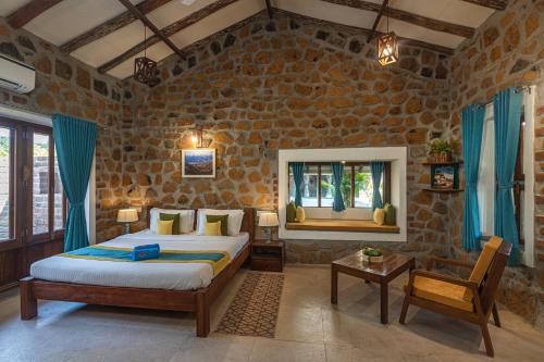 SaffronStays Lake House Marigold, Nashik - rustic cottages with private plunge pool