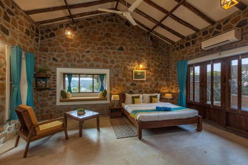 SaffronStays Lake House Marigold, Nashik - rustic cottages with private plunge pool