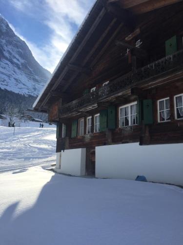 入口, 綠林度假屋 (Ferienwohnung im Grunen) in 格林德瓦郊區