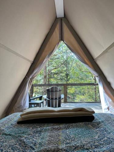 Bohamia - Cozy A-Frame Glamp on 268 acre forest retreat