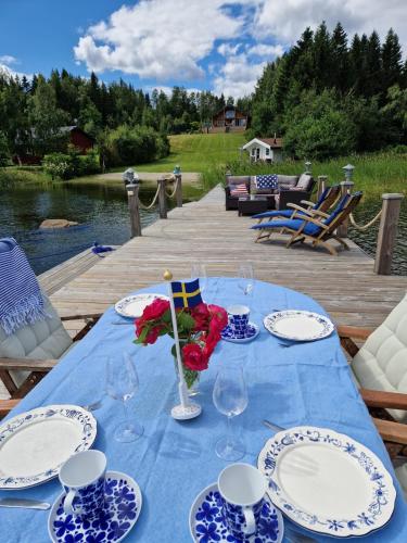 . Timber house with private beach and boat including.