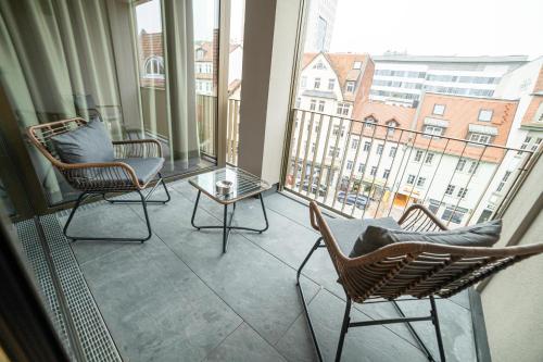 Terraza/balcón, FULL HOUSE Premium Apartments Jena in Jena