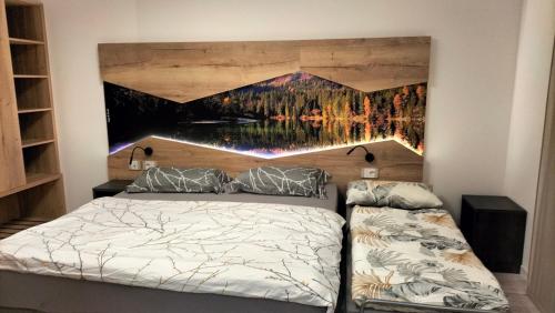 1 queen bed, 1 sofa bed