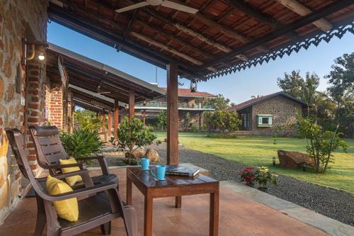 SaffronStays Lake House Marigold, Nashik - rustic cottages with private plunge pool