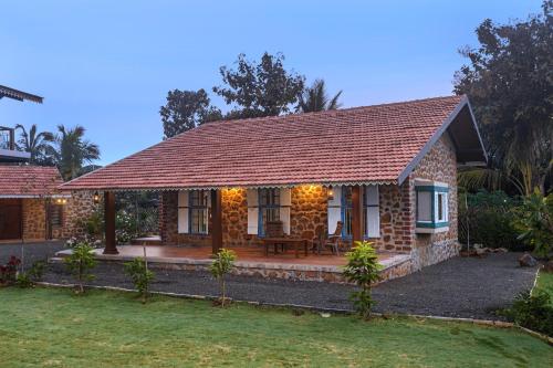 SaffronStays Lake House Marigold, Nashik - rustic cottages with private plunge pool