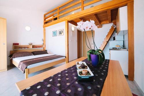 Studio Apartment in Duce with Sea View, Terrace, Air Conditioning, WiFi 4167-6, Duće (foto 5)