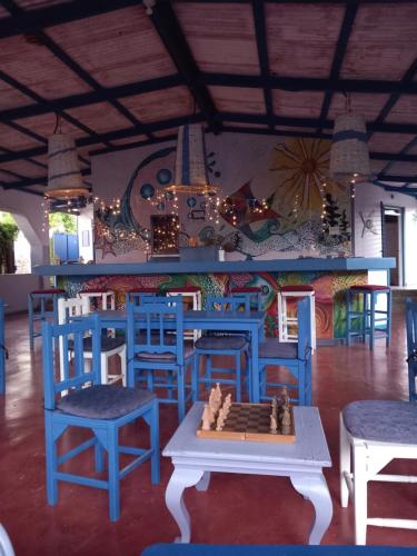 Lobby, Il Triangolo Hostel in Las Galeras
