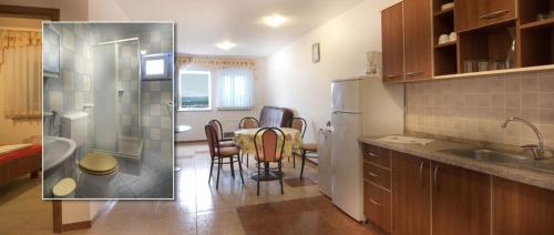 ห้องครัว, Apartment in Novalja with sea view, terrace, air conditioning, WiFi 3565-1 in คาสกา