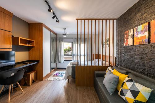 MI312 Studio Funcional e Aconchegante p/ Até 4, São Paulo
