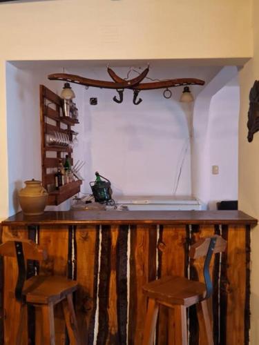 Casa con hermoso fogón